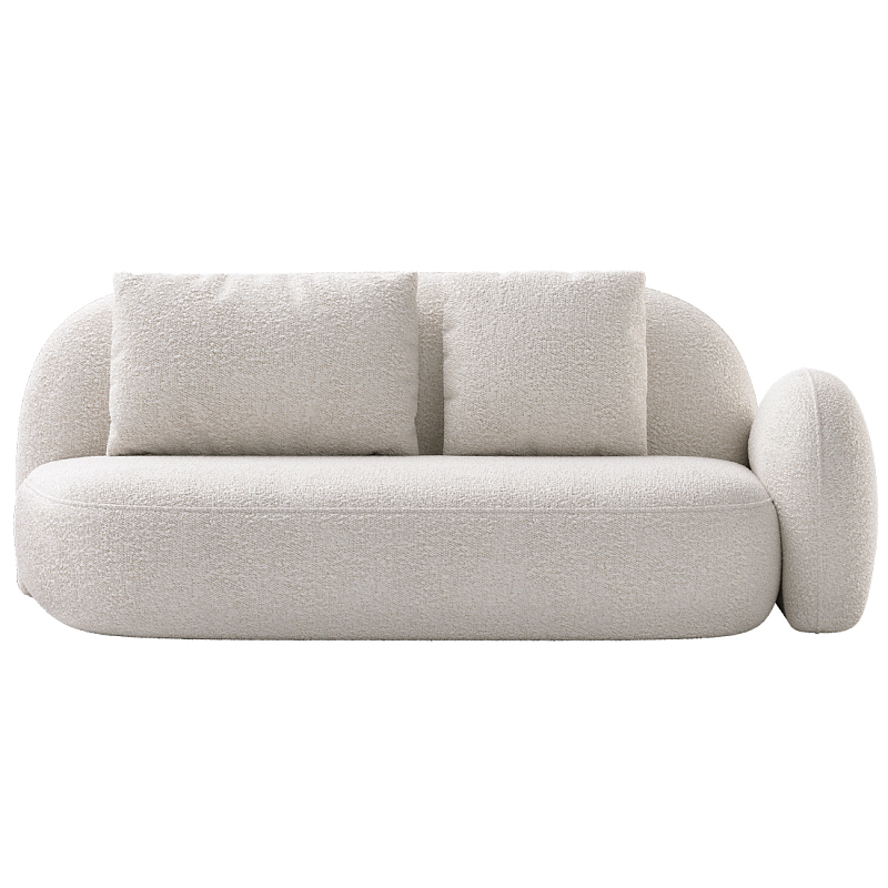 Двухместный модульный Диван Orus Белый в Орле | Loft Concept 