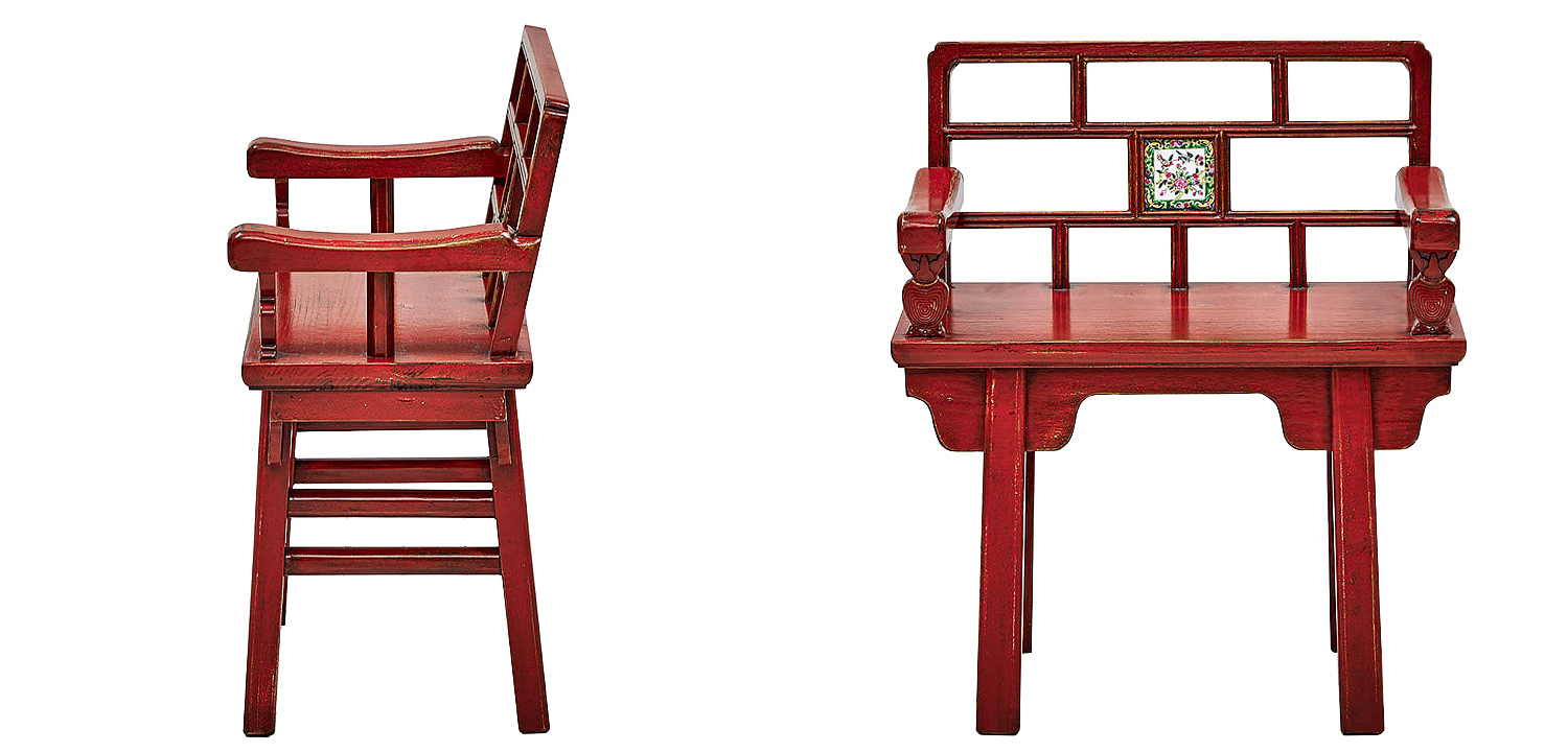 Стул Chinoiserie Red Stool Стул Chinoiserie Red Stool - Loft-Concept в Орле
