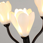 Настольная лампа с ветвями и белыми фарфоровыми цветами Floralis варинант исполнения - 5 | Loft Concept в Орле