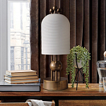 Настольная лампа в виде фонаря с белым фактурным абажуром Echoes of Light варинант исполнения - 3 | Loft Concept в Орле