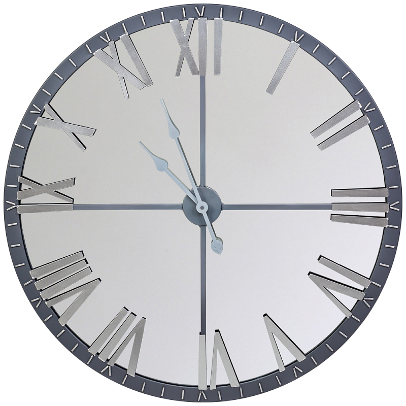 Часы настенные зеркальные с серебряным металлическим циферблатом Mirror Tower Clock Серебряный Зеркало Часы настенные зеркальные с серебряным металлическим циферблатом Mirror Tower Clock Серебряный Зеркало в Орле | Loft Concept