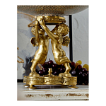 Чаша фарфоровая на двух бронзовых ангелах Eden Garden варинант исполнения - 5 | Loft Concept в Орле