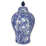 Ваза с крышкой в китайском стиле Гранатовое дерево Blooming Pomegranate варинант исполнения - 1 | Loft Concept в Орле