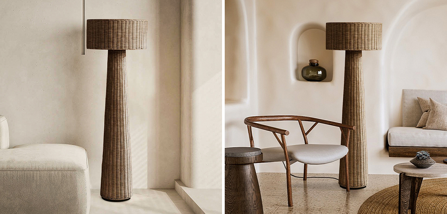 Торшер Wicker Furniture Poe Floor Lamp Торшер Wicker Furniture Poe Floor Lamp - Loft-Concept в Орле
