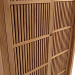 Шкаф из массива тика Okino Wood Cabinet варинант исполнения - 6 | Loft Concept в Орле