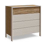 Комод 4 ящика с подсветкой на рельефном фасаде Warm Industrial варинант исполнения - 6 | Loft Concept в Орле