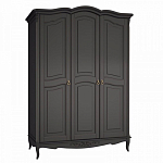 Шкаф черный из массива бука в стиле прованс Black Provence варинант исполнения - 2 | Loft Concept в Орле