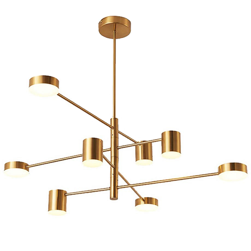 Светильник LED Lighting Gold 8 lampholders Золотой Светильник LED Lighting Gold 8 lampholders Золотой в Орле | Loft Concept