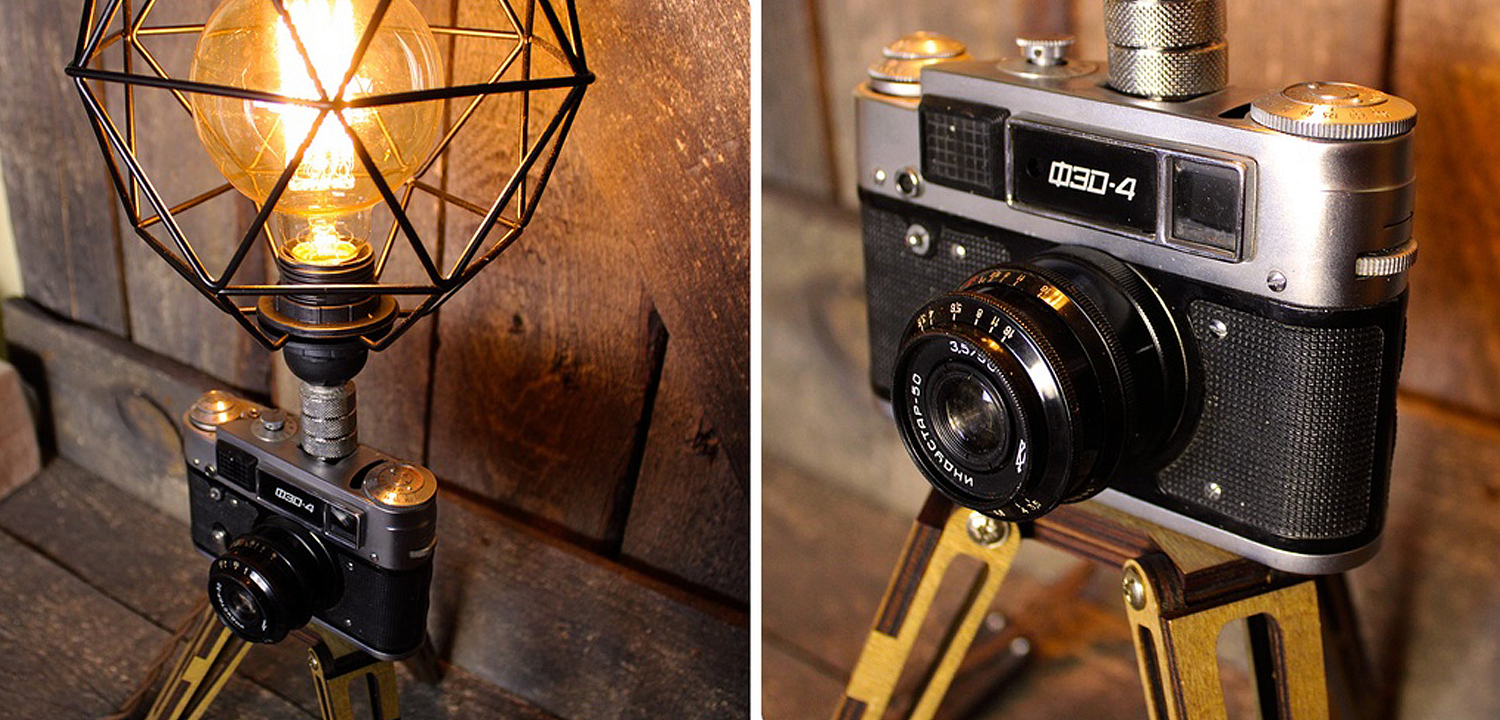 Настольная лампа Retro Camera Настольная лампа Retro Camera - Loft-Concept в Орле