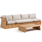 Уличное кресло из массива акации Trivett Wooden Chair варинант исполнения - 8 | Loft Concept в Орле