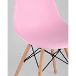 Пластиковый стул на ножках из массива бука Eames Pink варинант исполнения - 2 | Loft Concept в Орле