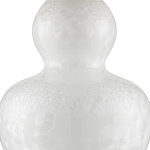 Настольная лампа фарфоровая с плиссированным конусовидным абажуром White Glaze варинант исполнения - 1 | Loft Concept в Орле