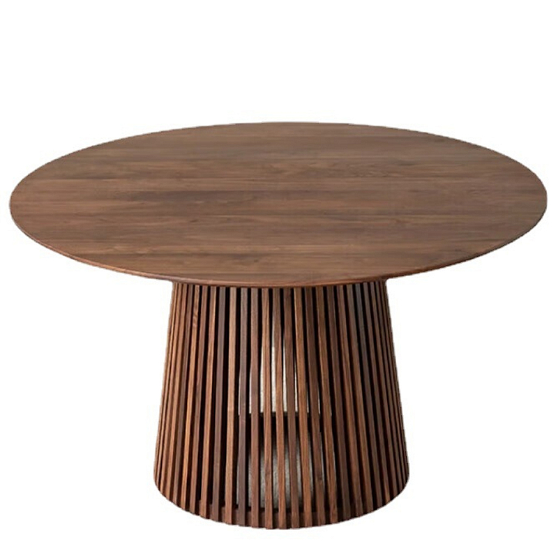 Стол обеденный круглый Walnut Dining Table Орех Стол обеденный круглый Walnut Dining Table Орех в Орле | Loft Concept