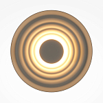 Бра круглое Soft Halo бежевый варинант исполнения - 2 | Loft Concept в Орле