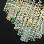 Дизайнерская люстра AQUA Blue Lagoon бирюзовое стекло несколько ярусов варинант исполнения - 2 | Loft Concept в Орле