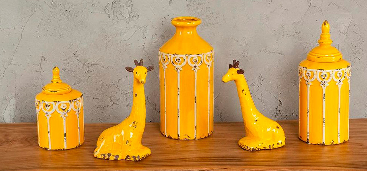Фигурка керамика желтый жираф Giraffe Фигурка керамика желтый жираф Giraffe - Loft-Concept в Орле