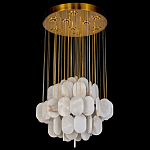 Люстра с овальными подвесками из натурального камня Spatial Composition варинант исполнения - 3 | Loft Concept в Орле