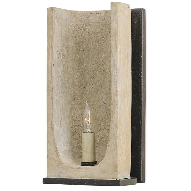 Бра настенное из бетона Rustic Charm Серый бетон Бра настенное из бетона Rustic Charm Серый бетон в Орле | Loft Concept
