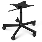 Стул с мягкой обивкой из велюра и подъемно-поворотным механизмом на колесиках Mason Green and Yellow варинант исполнения - 5 | Loft Concept в Орле