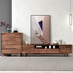 Тумба под телевизориз массива дерева TV Stand made of Walnut Wood варинант исполнения - 2 | Loft Concept в Орле