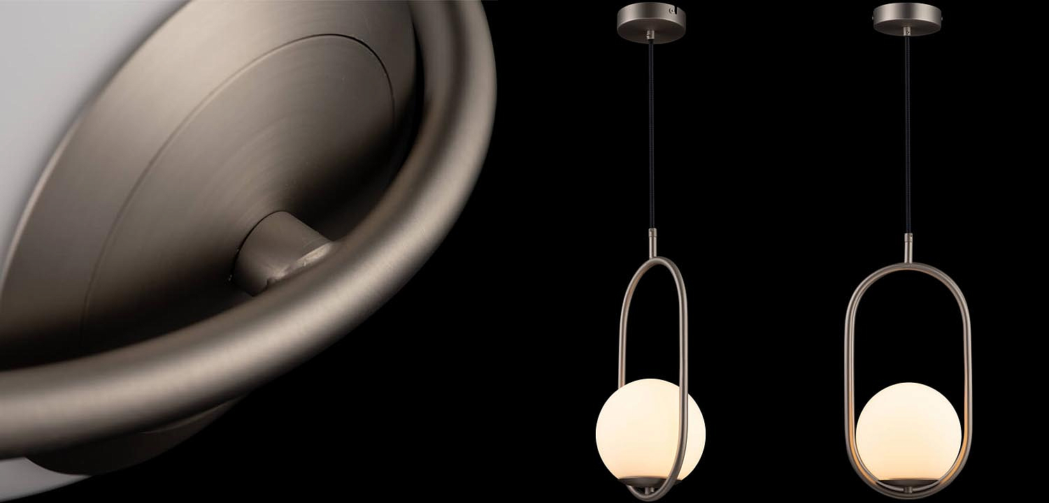 Подвесной светильник B.LUX C Ball oval nickel Подвесной светильник B.LUX C Ball oval nickel - Loft-Concept в Орле