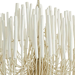 Люстра белая с несколькими ярусами деревянных палочек Bright Wooden Chandelier варинант исполнения - 9 | Loft Concept в Орле