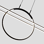 Светодиодная люстра Black LED Circle and Oval Lamp варинант исполнения - 6 | Loft Concept в Орле