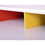 Письменный стол с 2-мя чёрными выдвижными ящиками и нишей с цветными разделителями Ballan варинант исполнения - 4 | Loft Concept в Орле