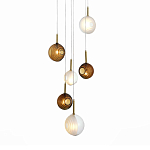 Люстра светодиодная с сферическими стеклянными плафонами Splatter варинант исполнения - 2 | Loft Concept в Орле