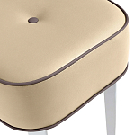 Квадратный мягкий пуф на белых ножках Winton Pouf Square варинант исполнения - 20 | Loft Concept в Орле