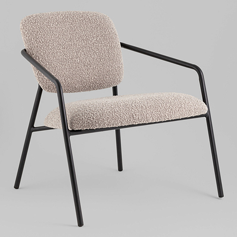 Кресло лаунж Rooney серый Капучино  Черный в Орле | Loft Concept 