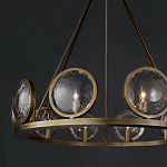 Люстра круглая с прозрачными рельефными плафонами Crystal Prism варинант исполнения - 4 | Loft Concept в Орле