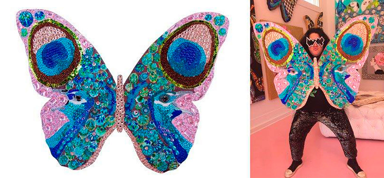 Картина “Peacock Bedazzled Butterfly Cut Out” Картина “Peacock Bedazzled Butterfly Cut Out” - Loft-Concept в Орле