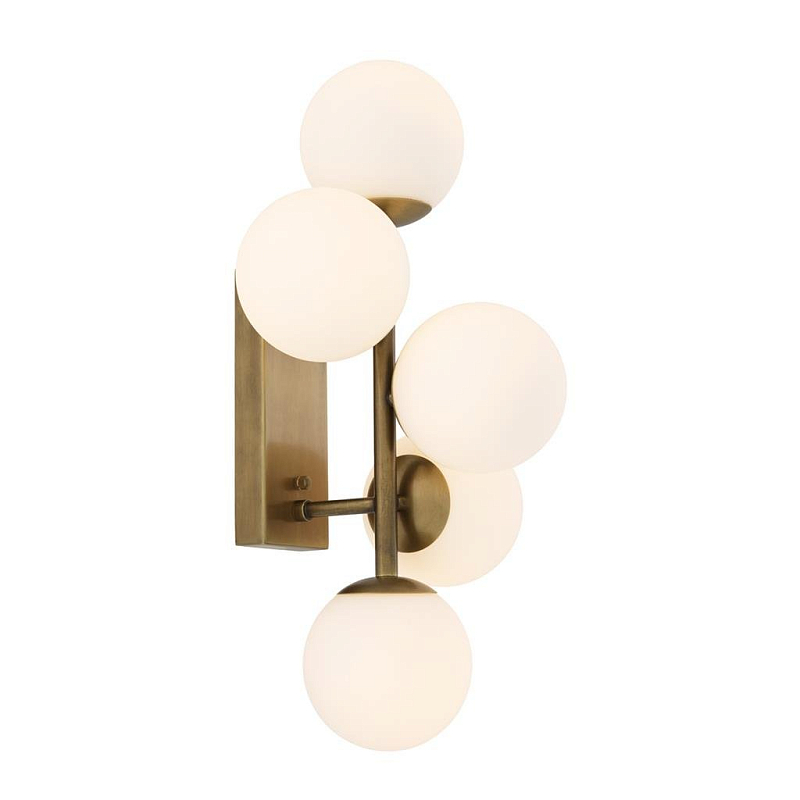 Бра Eichholtz Wall Lamp Libris Латунь Белый Бра Eichholtz Wall Lamp Libris Латунь Белый в Орле | Loft Concept