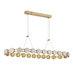 Люстра овальная с круглыми светодиодными источниками света Maxine Light варинант исполнения - 3 | Loft Concept в Орле