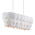 Люстра овальной формы с белыми подвесными элементами White Natural Lines варинант исполнения - 1 | Loft Concept в Орле