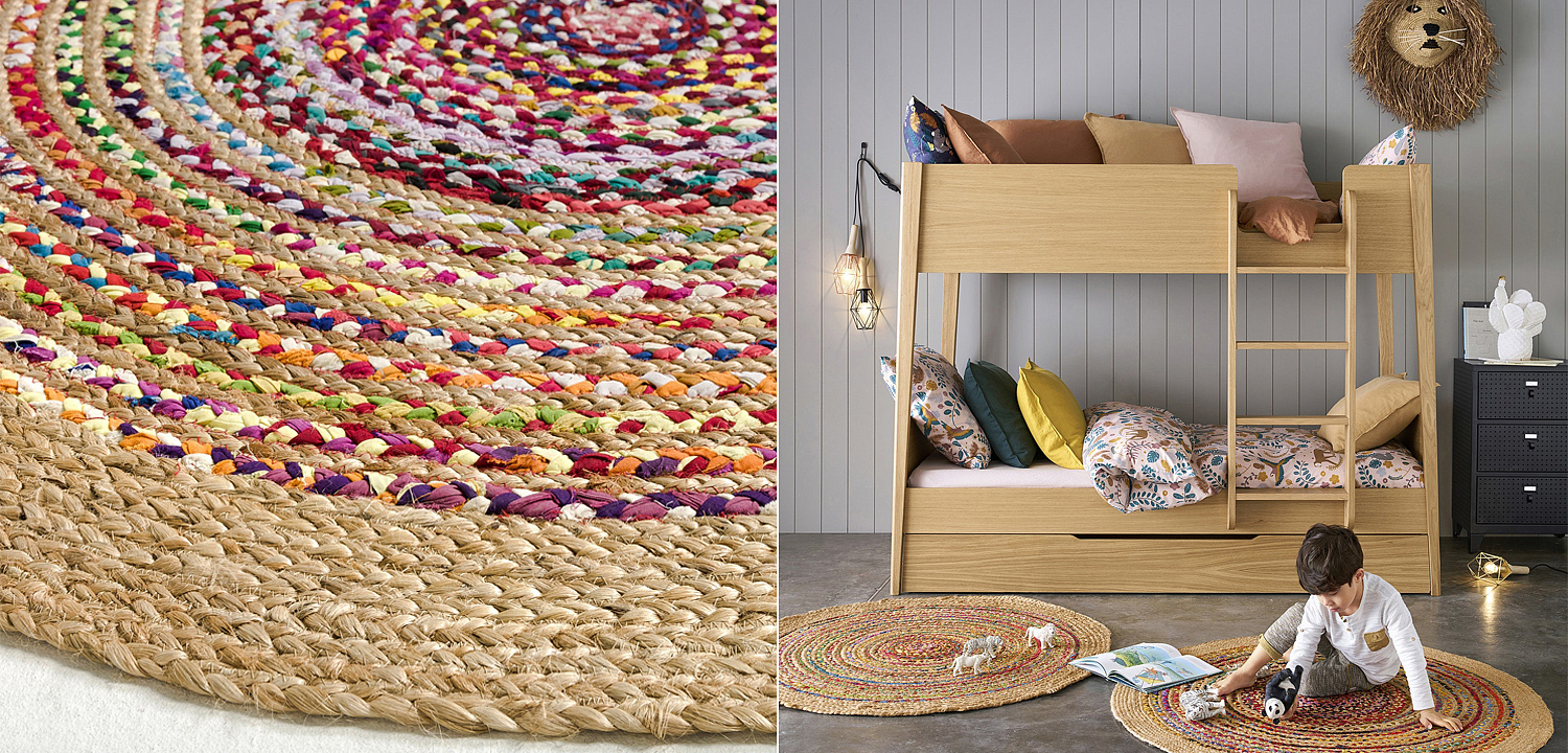 Ковер Round Multicolored Carpet джут и хлопок Ковер Round Multicolored Carpet джут и хлопок - Loft-Concept в Орле
