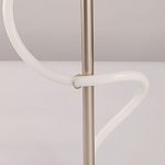 Настольная лампа белым изогнутым плафоном на круглой подставке Luke Lampco Tracer Lamp варинант исполнения - 10 | Loft Concept в Орле