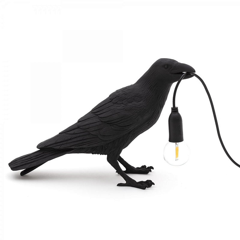 Настольная лампа Bird Lamp Black Waiting Черный в Орле | Loft Concept 