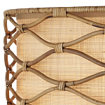 Подвесной светильник  из кованого железа и абажуром из ротанга Wicker Furniture варинант исполнения - 1 | Loft Concept в Орле