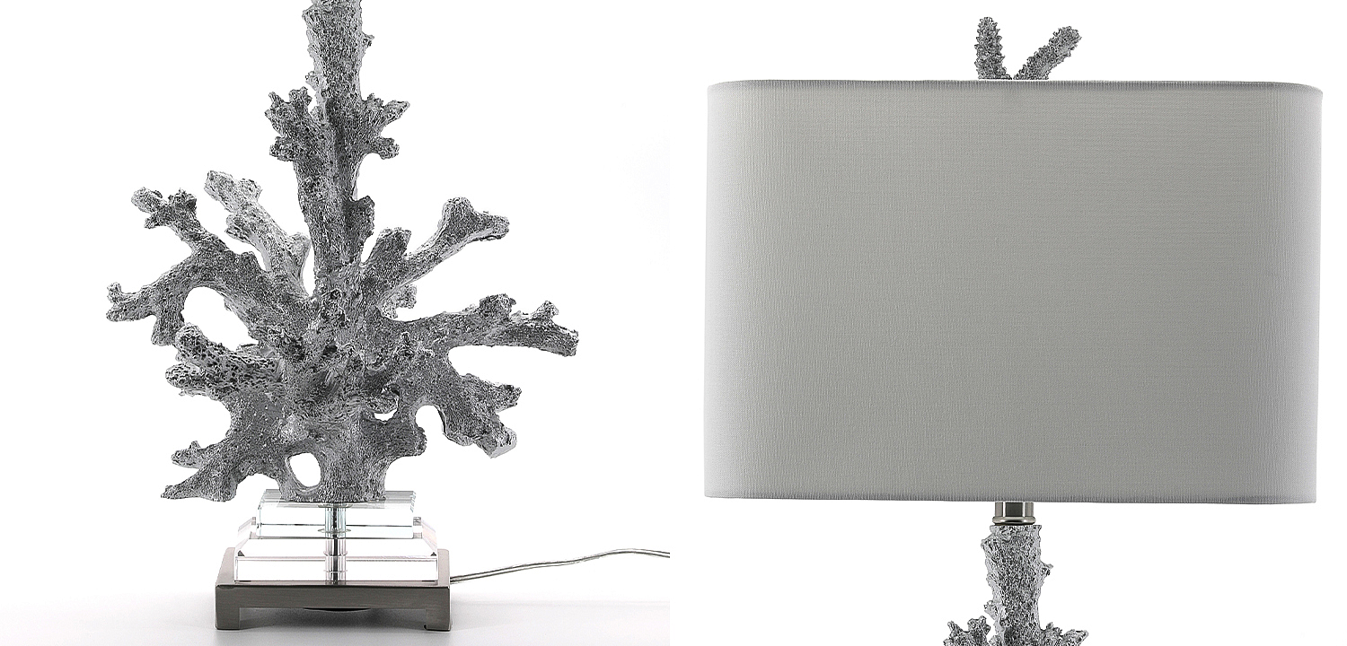 Настольная лампа Coral Grey Table Lamp Настольная лампа Coral Grey Table Lamp - Loft-Concept в Орле