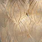 Люстра на цепи с прозрачными стеклянными подвесками в виде листьев Textured Glass Chandelier варинант исполнения - 5 | Loft Concept в Орле