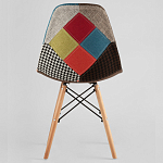 Стул с обивкой в технике пэчворк DSW варинант исполнения - 4 | Loft Concept в Орле