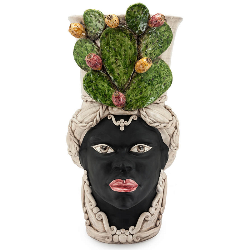 Большая Напольная ваза Abhika VASE MORO LADY FICO Зеленый Коричневый Большая Напольная ваза Abhika VASE MORO LADY FICO Зеленый Коричневый в Орле | Loft Concept