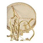 Столик приставной золотистый с орнаментом на столешнице Tanzania варинант исполнения - 3 | Loft Concept в Орле