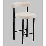 Стул полубарный Floreo букле молочный варинант исполнения - 1 | Loft Concept в Орле