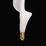 Люстра с белым скрученным плафоном Golden Swirl варинант исполнения - 8 | Loft Concept в Орле