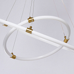 Люстра подвесная с двумя пересекающимися белыми светодиоидными кольцами Luke Lampco Tracer Lamp варинант исполнения - 8 | Loft Concept в Орле