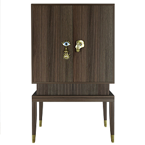 Кабинетный шкаф Elsa Dreams Walnut с 2-мя ящиками