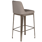 Стул барный светло-серый из экокожи Spectacular High Bar Stool варинант исполнения - 2 | Loft Concept в Орле